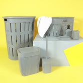 Trendy laundry hamper without cover